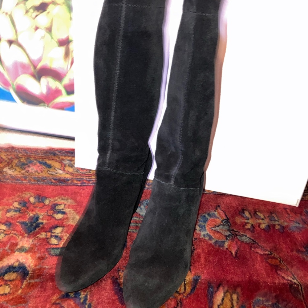 Black Suede boots by 1. State